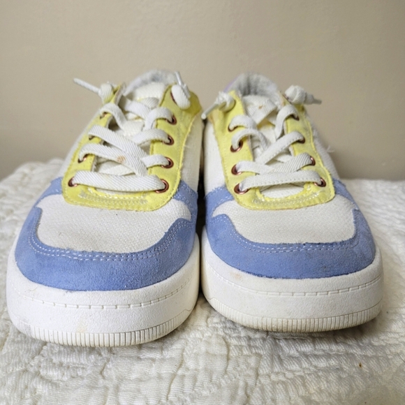 Roxy Charlie Sneakers Sz 9 White Pastel Colorblock LaceUp Surf Skate - Picture 6 of 10